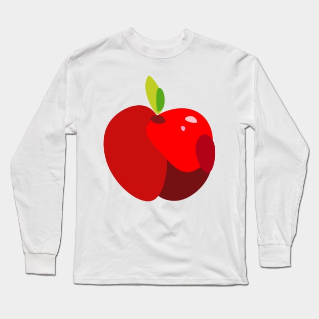 Apple (deconstructed a little) Long Sleeve T-Shirt by Surplusweird